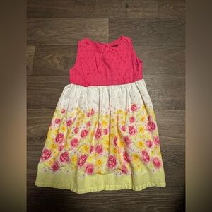 Penny M Pink Floral Dress Size 3T